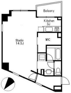 東側に小窓がついてさらに明るいお部屋です